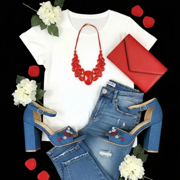 Denim Sandals - Picture 1 of 15